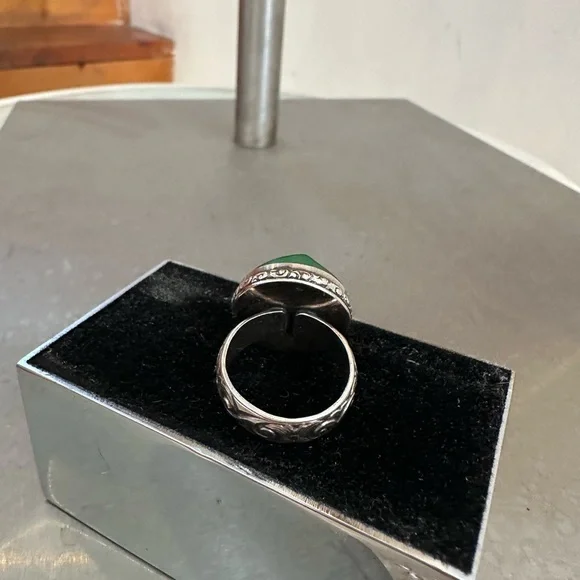 Art Deco style ring - sterling-size 7 - Picture 6 of 9